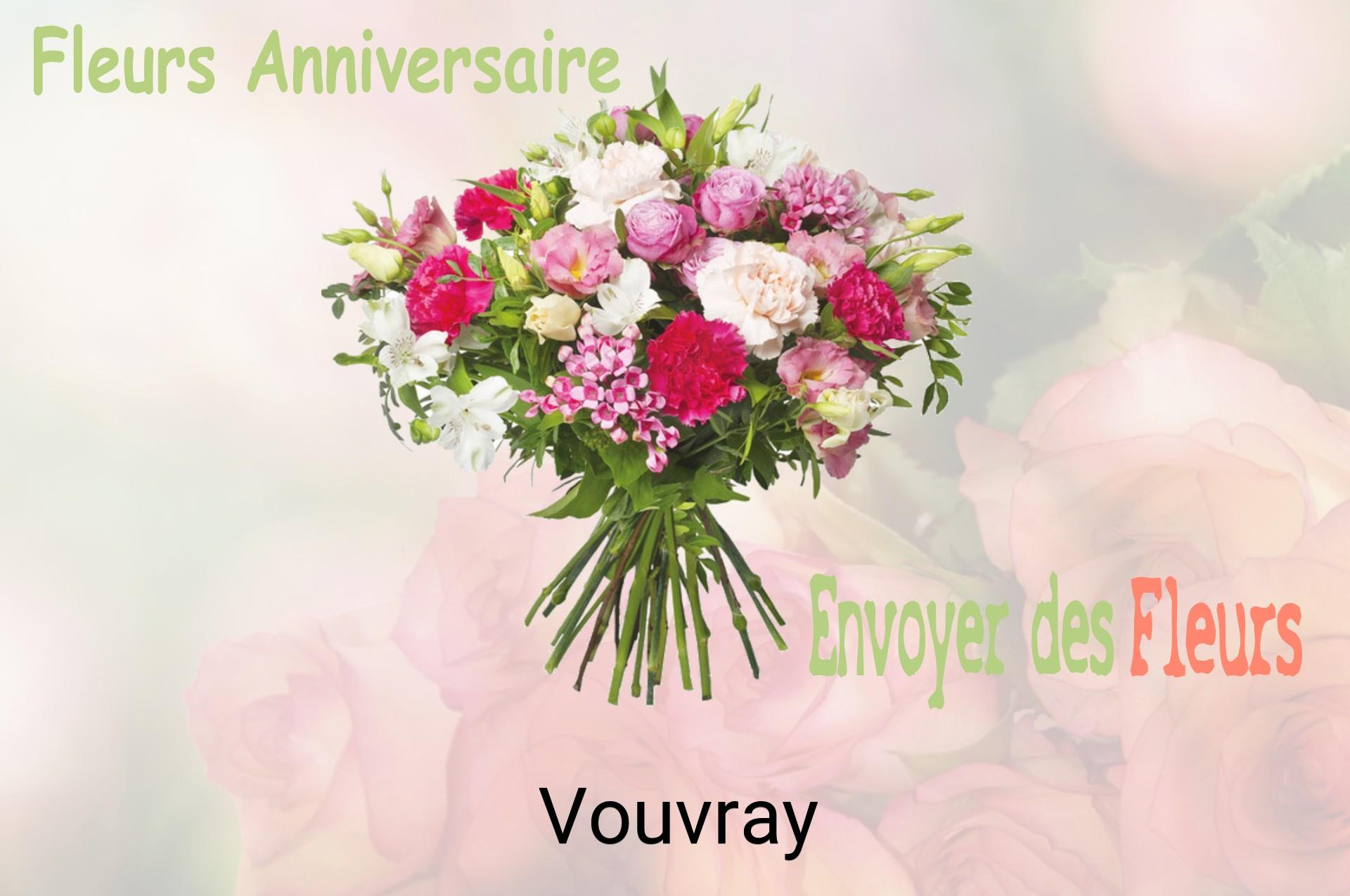 Bouquet de fleurs d’anniversaire livré à Vouvray